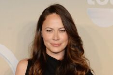 Moon Bloodgood attends the TBS / TNT Upfront 2014 Room