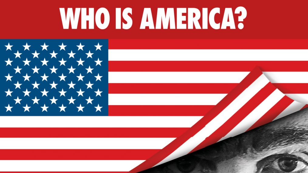 Key art for Showtime's WHO IS AMERICA? - Photo: Showtime