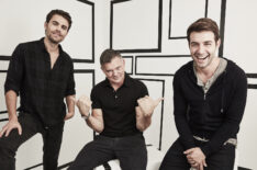 Paul Wesley, Kevin Williamson, and James Wolk