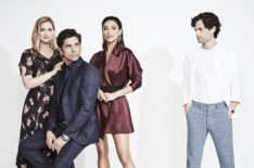 Elizabeth Lail, John Stamos, Shay Mitchell and Penn Badgley at TCAs 2018