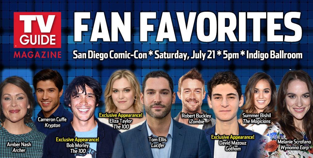 Tom Ellis, David Mazouz, Eliza Taylor & More Join TV Guide Magazine's Fan Favorites Panel at Comic-Con 2018