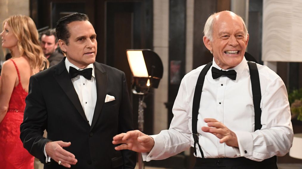 Maurice Benard and Max Gail in General Hospital