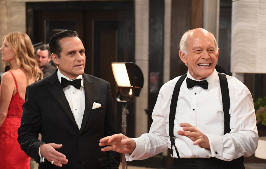 Maurice Benard and Max Gail in General Hospital