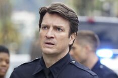 Nathan Fillion in the pilot of The Rookie
