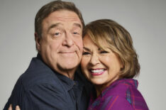 Roseanne Barr and John Goodman