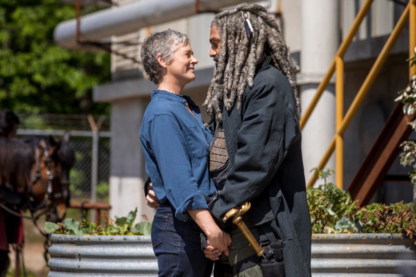 The Walking Dead - Khary Payton, Melissa McBride - Khary Payton as Ezekiel, Melissa McBride as Carol Peletier - The Walking Dead