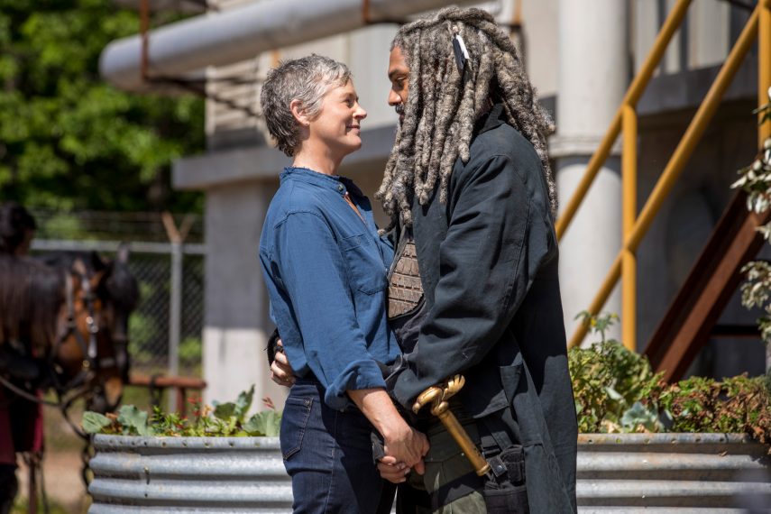 The Walking Dead - Khary Payton, Melissa McBride - Khary Payton as Ezekiel, Melissa McBride as Carol Peletier - The Walking Dead