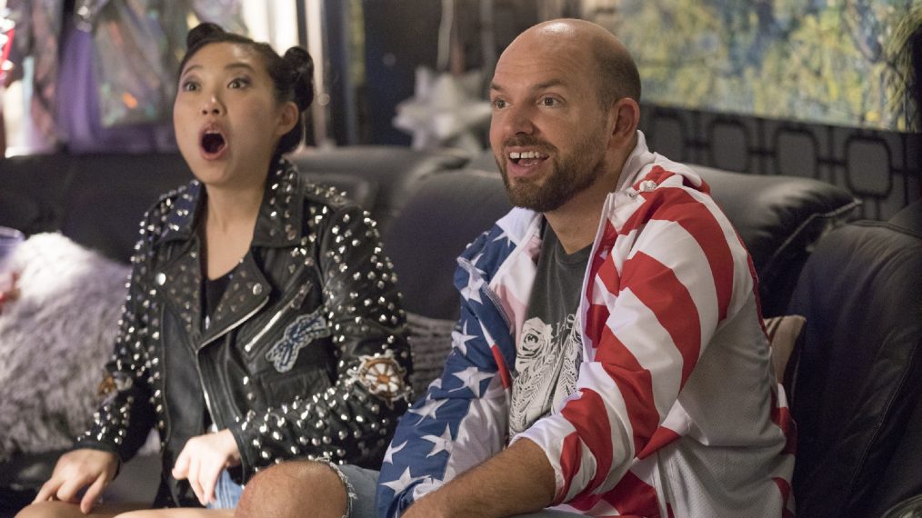 Future Man - Tracy (Awkwafina) and Paul (Paul Scheer)