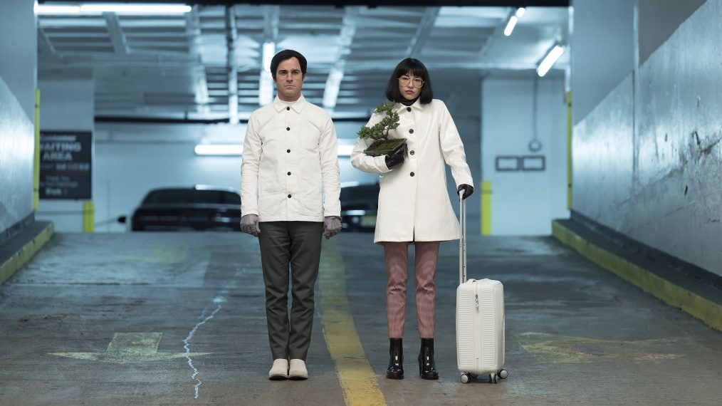 Justin Theroux and Sonoya Mizuno in Maniac