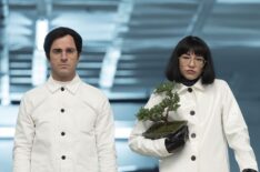 Justin Theroux and Sonoya Mizuno in Maniac