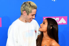 Pete Davidson and Ariana Grande attend the 2018 MTV Video Music Awards