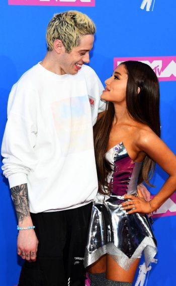 Pete Davidson and Ariana Grande attend the 2018 MTV Video Music Awards