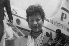 Austrian film actress Hedy Lamarr arriving in Paris