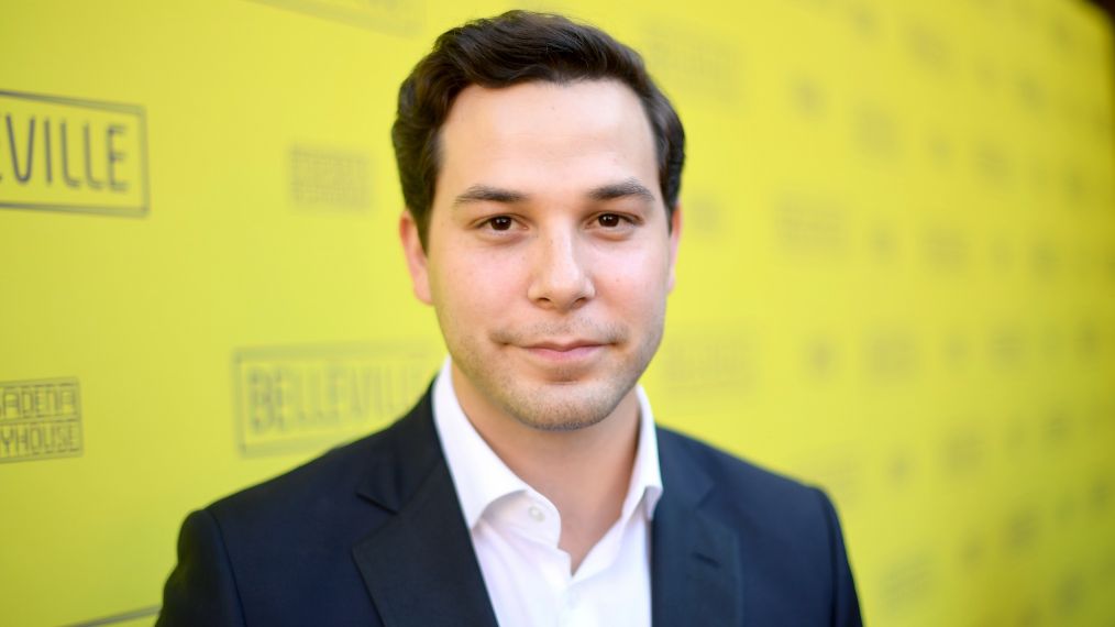 Skylar Astin attends the Opening Night Of 'Belleville'