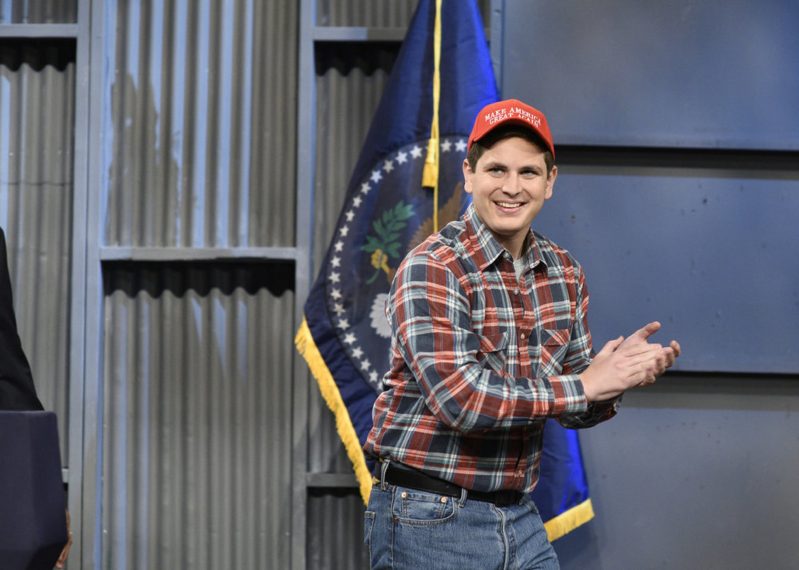 SATURDAY NIGHT LIVE -- "Kumail Nanjiani" Episode 1728 -- Pictured: Luke Null in Studio 8H during "Trucker Rally Cold Open" on Saturday, October 14, 2017 -- (Photo by: Will Heath/NBC)