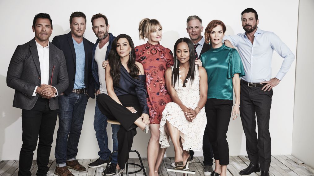 The cast of Riverdale: Mark Consuelos, Lochlyn Munro, Luke Perry, Marisol N...