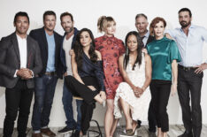 The cast of Riverdale at TCA 2018 - Mark Consuelos, Lochlyn Munro, Luke Perry, Marisol Nichols, Mädchen Amick, Robin Givens, Martin Cummins, Nathalie Boltt, and Skeet Ulrich