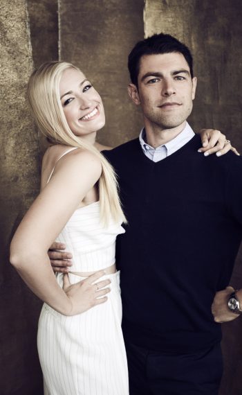 Beth Behrs and Max Greenfield