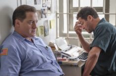 Brendan Fraser as Gunther and Dominic West as Noah Solloway in The Affair - season 3, episode 3
