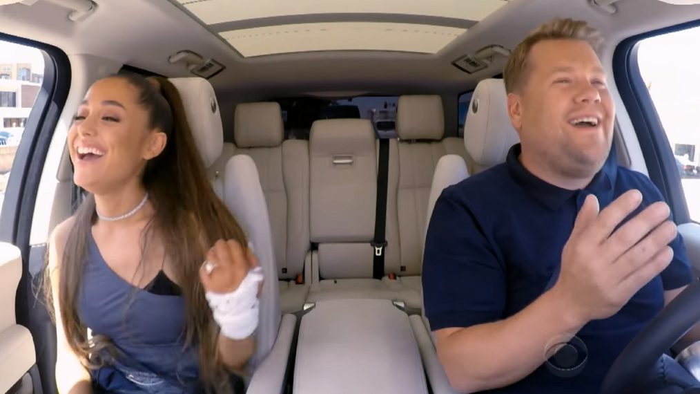 Ariana Grande Does Celine Dion Impressions Gets Carried In