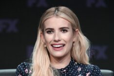Emma Roberts speaks onstage at the 'American Horror Story: Apocalypse' panel during the FX Network portion of the Summer 2018 TCA Press Tour