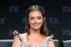 Billie Lourd speaks onstage at the 'American Horror Story: Apocalypse' panel during the FX Network portion of the Summer 2018 TCA Press Tour