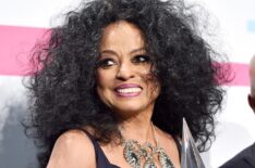 Diana Ross poses in the press room during the 2017 American Music Awards