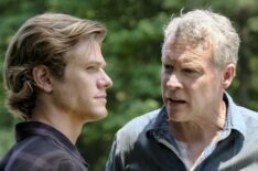 Lucas Till and Tate Donovan in MacGyver - 'Improvise'