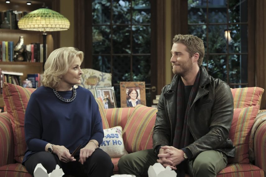 "Fake News"--Multiple Emmy Award winner Candice Bergen returns as the eponymous broadcast news legend in the revival of the groundbreaking comedy series MURPHY BROWN, which premieres Thursday, Sept. 27 (9:30-10:05 PM, ET/PT) on the CBS Television Network. Pictured L-R: Candice Bergen as Murphy Brown and Jake McDorman as Avery Brown Photo: Jojo Whilden/CBS ÃÂ©2018 CBS Broadcasting, Inc. All Rights Reserved