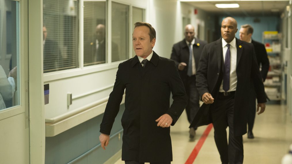 Kiefer Sutherland as President Tom Kirkman in Designated Survivor