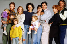 Thirtysomething - Rachel Nagler, Timothy Busfield, Patricia Wettig, Jason Nagler, Polly Draper, Mel Harris, Brittany Craven, Ken Olin, Melanie Mayron, and Peter Horton in 1988