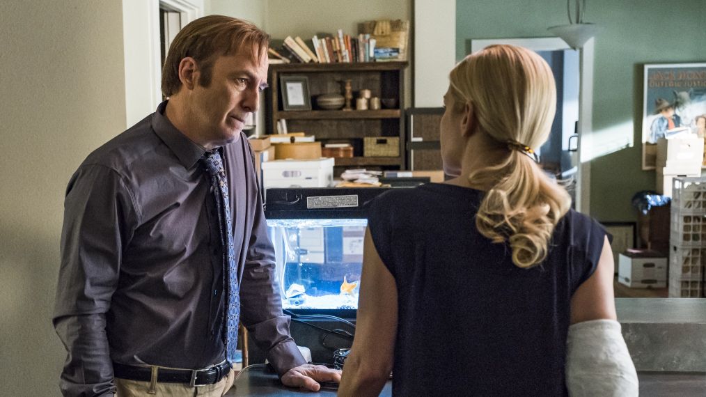 Bob Odenkirk as Jimmy McGill, Rhea Seehorn as Kim Wexler - Better Call Saul _ Season 4, Episode 6 - Photo Credit: Nicole Wilder/AMC/Sony Pictures Television