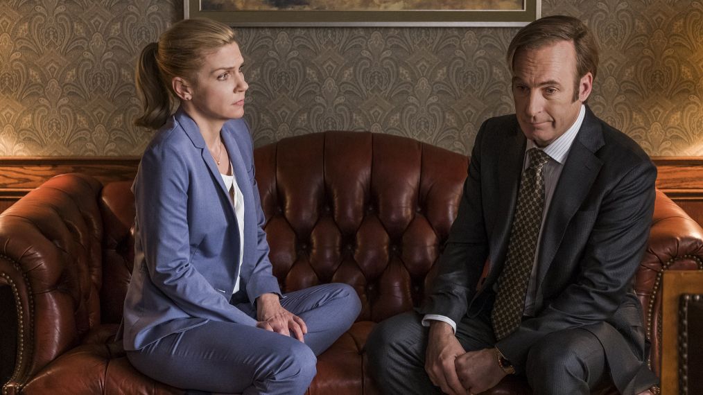 Rhea Seehorn as Kim Wexler, Bob Odenkirk as Jimmy McGill - Better Call Saul _ Season 4, Episode 7 - Photo Credit: Nicole Wilder/AMC/Sony Pictures Television