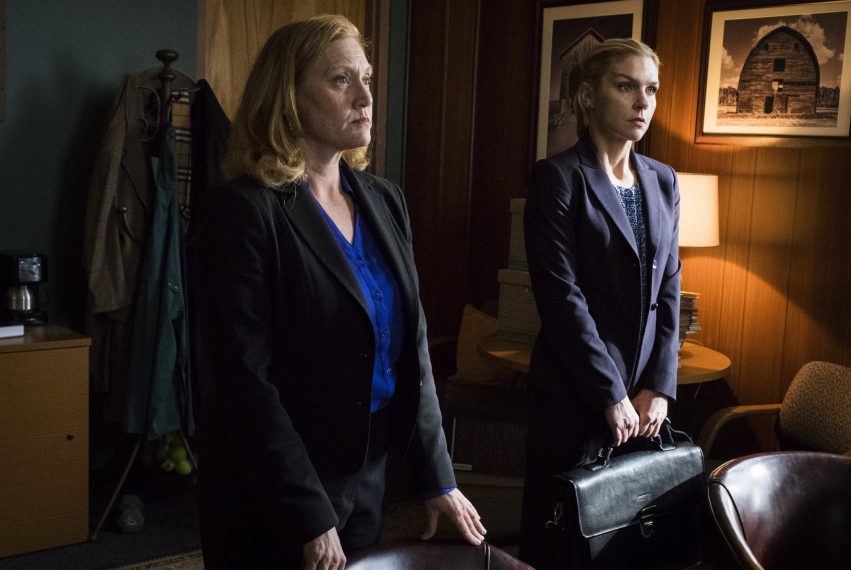 Julie Pearl as ADA Suzanne Ericsen, Rhea Seehorn as Kim Wexler - Better Call Saul _ Season 4, Episode 8 - Photo Credit: Nicole Wilder/AMC/Sony Pictures Television