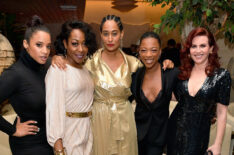Dascha Polanco, Tichina Arnold, Tracee Ellis Ross, Samira Wiley and Megan Mullally attend The Hollywood Reporter & SAG-AFTRA 2nd Annual Emmy Nominees Night