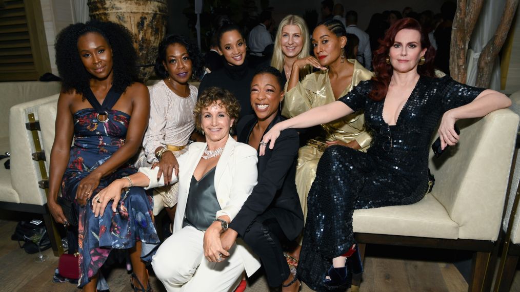 Sydelle Noel, Tichina Arnold, Gabrielle Carteris, Dascha Polanco, Samira Wiley, Tracee Ellis Ross and Megan Mullally at The Hollywood Reporter & SAG-AFTRA Emmy Nominees Night