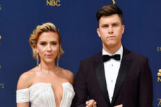 70th Emmy Awards - Scarlett Johansson and Colin Jost