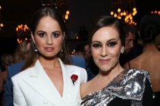 Debby Ryan and Alyssa Milano attend the 2018 Netflix Emmy After-Party