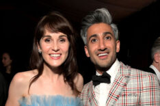 Michelle Dockery and Tan France attends the 2018 Netflix Primetime Emmys After Party