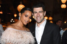 Dascha Polanco and Max Greenfield attend FOX Broadcasting Company, FX, National Geographic and 20th Century Fox Television 2018 Emmy Nominee Party
