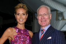 Heidi Klum and Tim Gunn - Project Runway - Backstage - Fashion Week Spring 2015