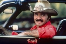Burt Reynolds in the car from Smokey and the Bandit
