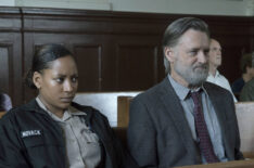 Natalie Paul as Heather Novack and Bill Pullman as Detective Lt. Harry Ambrose in The Sinner - Season 2