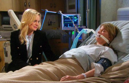 Martha Madison as Belle Black and Deidre Hall as Marlena on Days of Our Lives