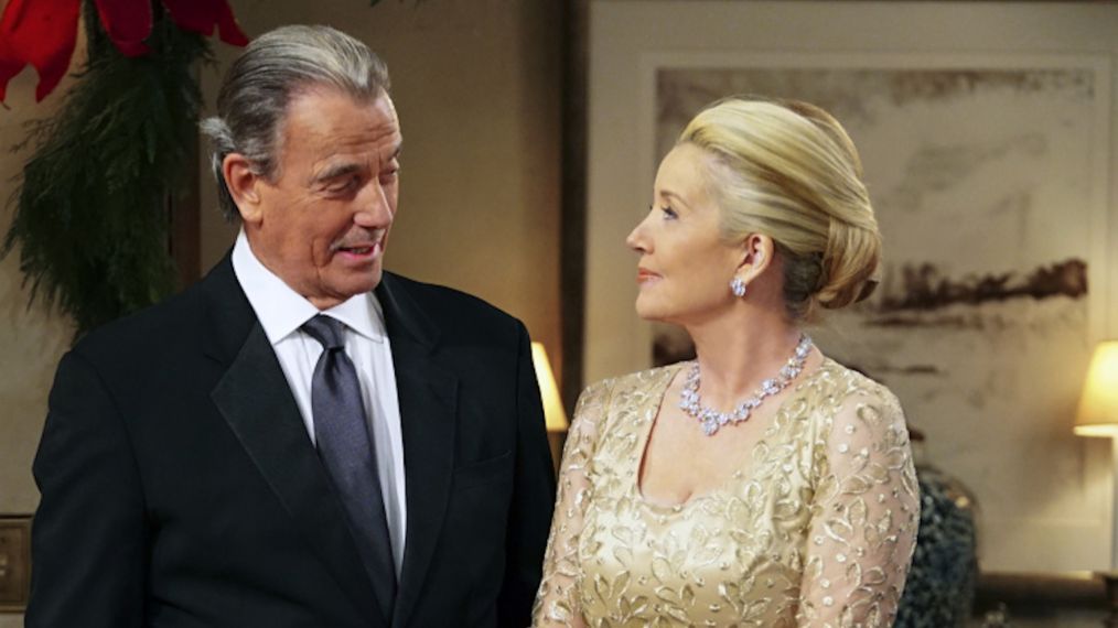 Victor (Eric Braeden) and Nikki Newman (Melody Thomas Scott) in Young and the Restless