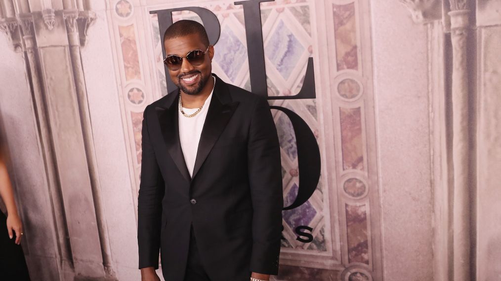 Kanye West attends the Ralph Lauren fashion show during New York Fashion Week 2018