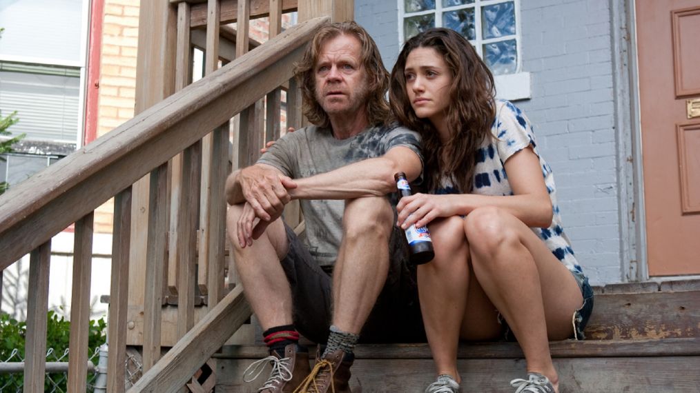 William H. Macy as Frank Gallagher and Emmy Rossum as Fiona Gallagher in Shameless - Season 2, Episode 6 - 'Can I Have A Mother'