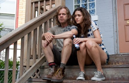 William H. Macy as Frank Gallagher and Emmy Rossum as Fiona Gallagher in Shameless - Season 2, Episode 6 - 'Can I Have A Mother'