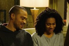 Jesse Williams and Kelly McCreary in Gray's Anatomy
