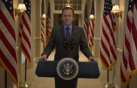 Kiefer Sutherland as President Tom Kirkman in Designated Survivor